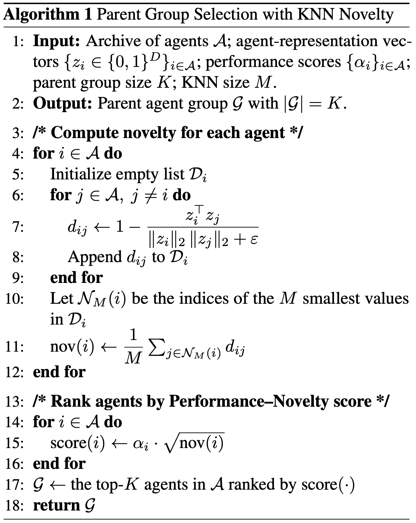 GEA algorithm